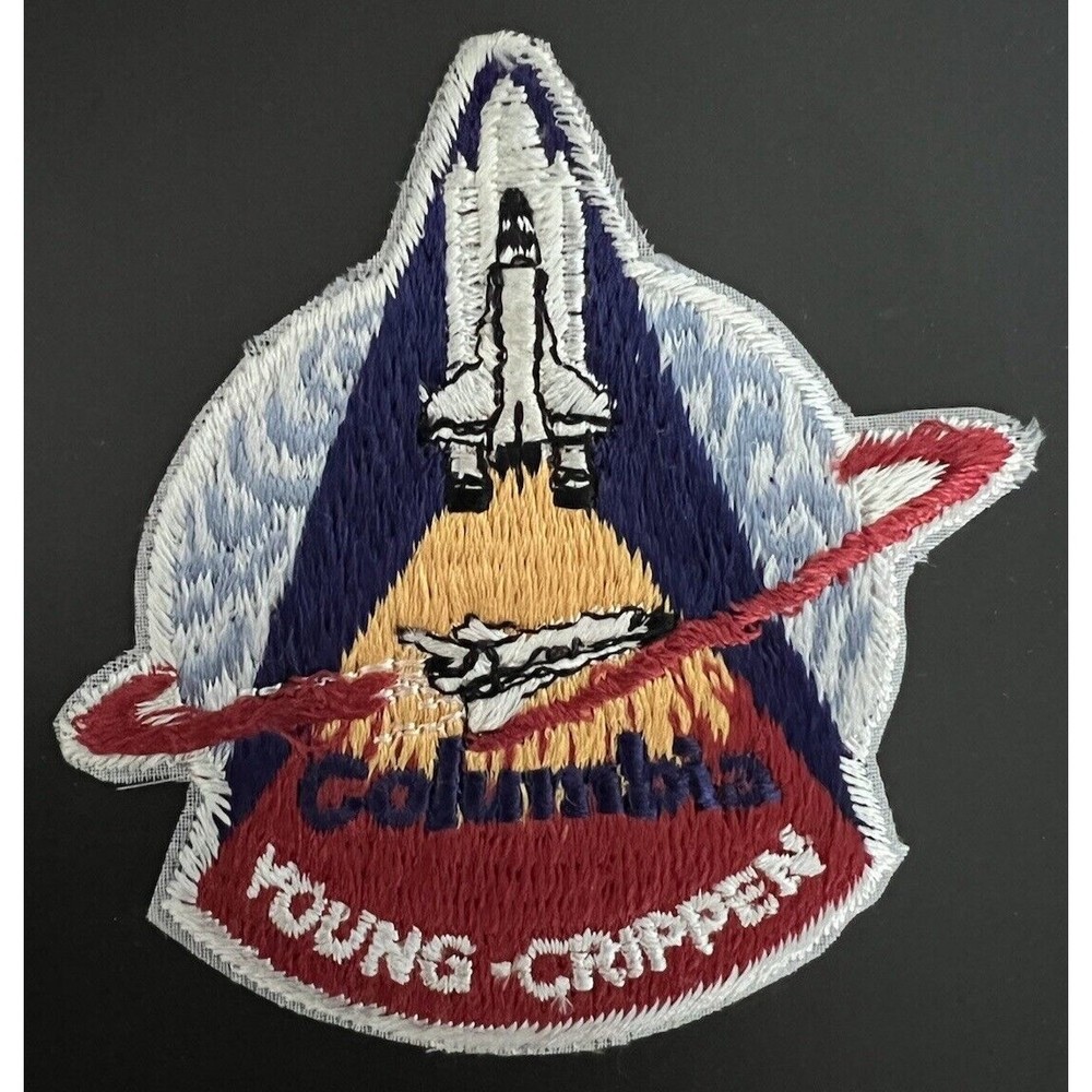 NASA STS-1 Space Columbia Shuttle Young Crippen Mission Patch